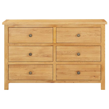 Cassettiera 105x33,5x73 cm in Legno Massello di Rovere - homemem39
