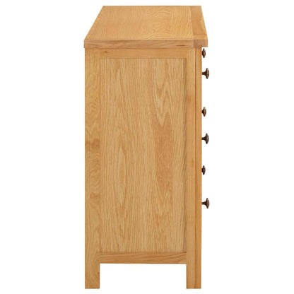 Cassettiera 105x33,5x73 cm in Legno Massello di Rovere - homemem39