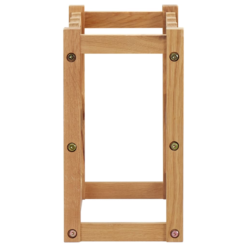 Cantinetta per 12 Bottiglie 47x21x36 cm in Legno Massello di Rovere