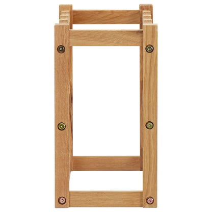 Cantinetta per 12 Bottiglie 47x21x36 cm in Legno Massello di Rovere