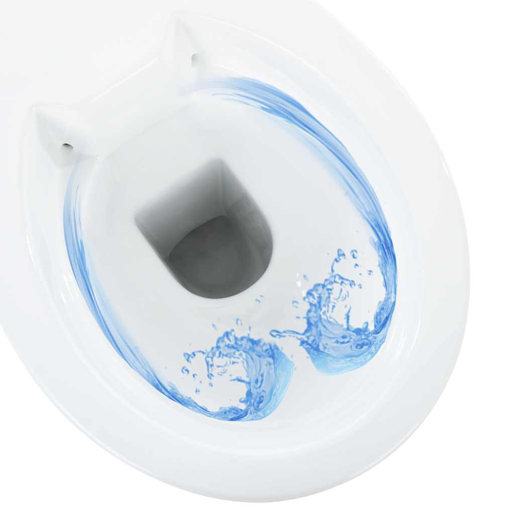 WC Senza Brida 7 cm Altezza Extra Chiusura Rallentata Ceramica Bianca | homemem39