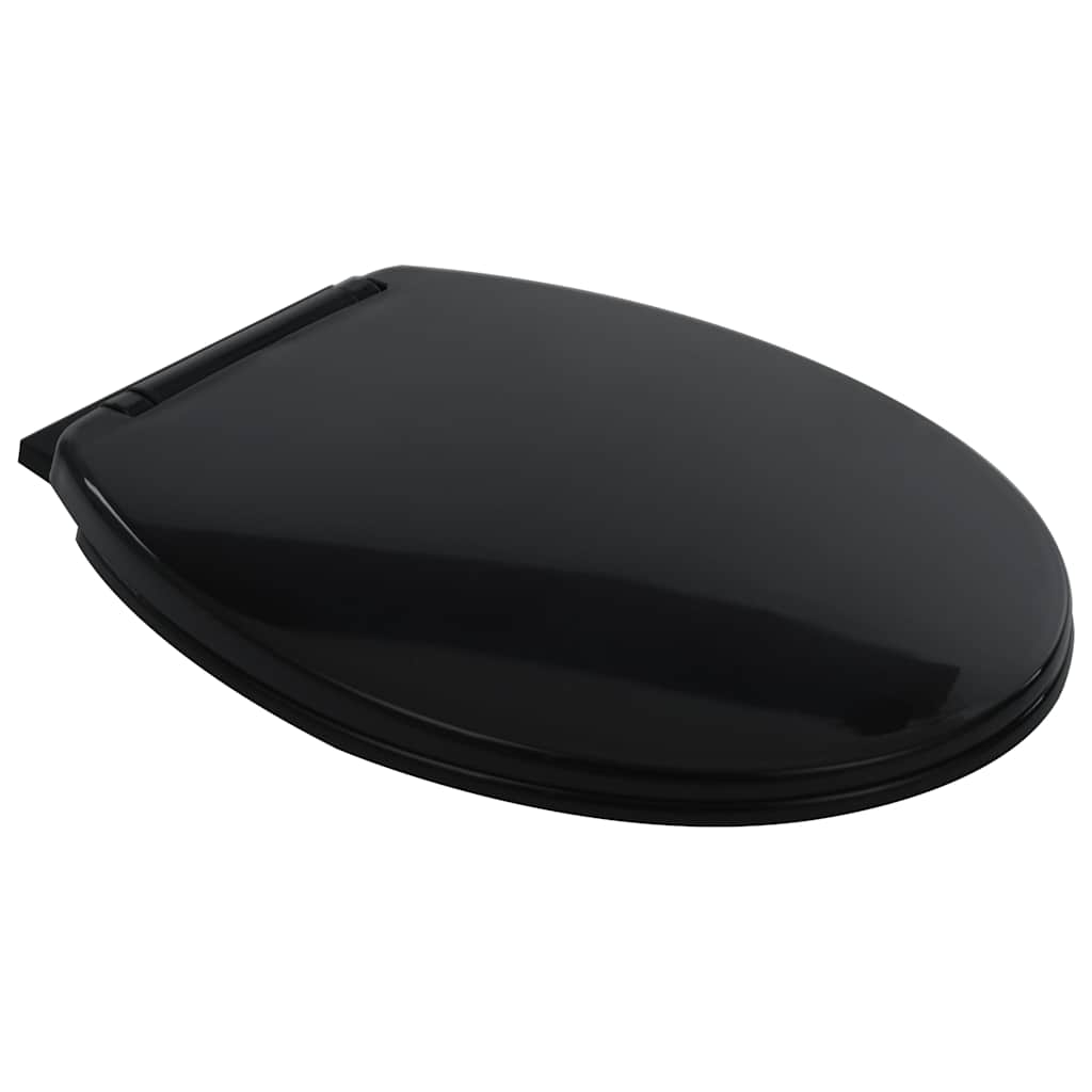 WC Senza Brida 7 cm Altezza Extra Chiusura Rallentata Ceramica Nera | homemem39