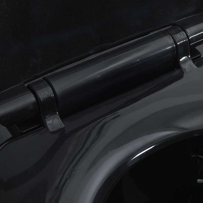 WC Senza Brida 7 cm Altezza Extra Chiusura Rallentata Ceramica Nera - homemem39