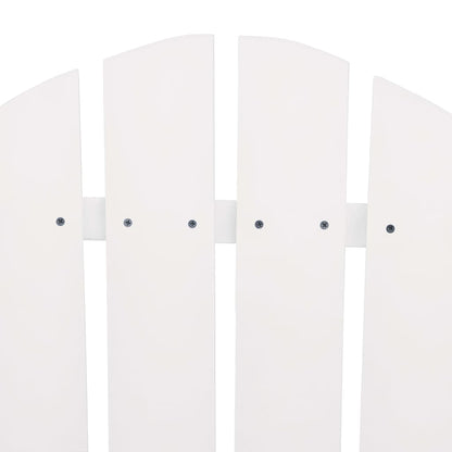 Sedie da Giardino Adirondack con Tavolino in Legno Abete Bianco