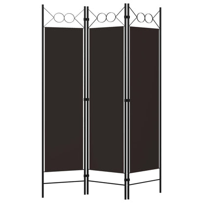 Paravento a 3 Pannelli Marrone 120x180 cm - homemem39