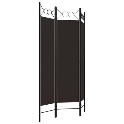 Paravento a 3 Pannelli Marrone 120x180 cm - homemem39