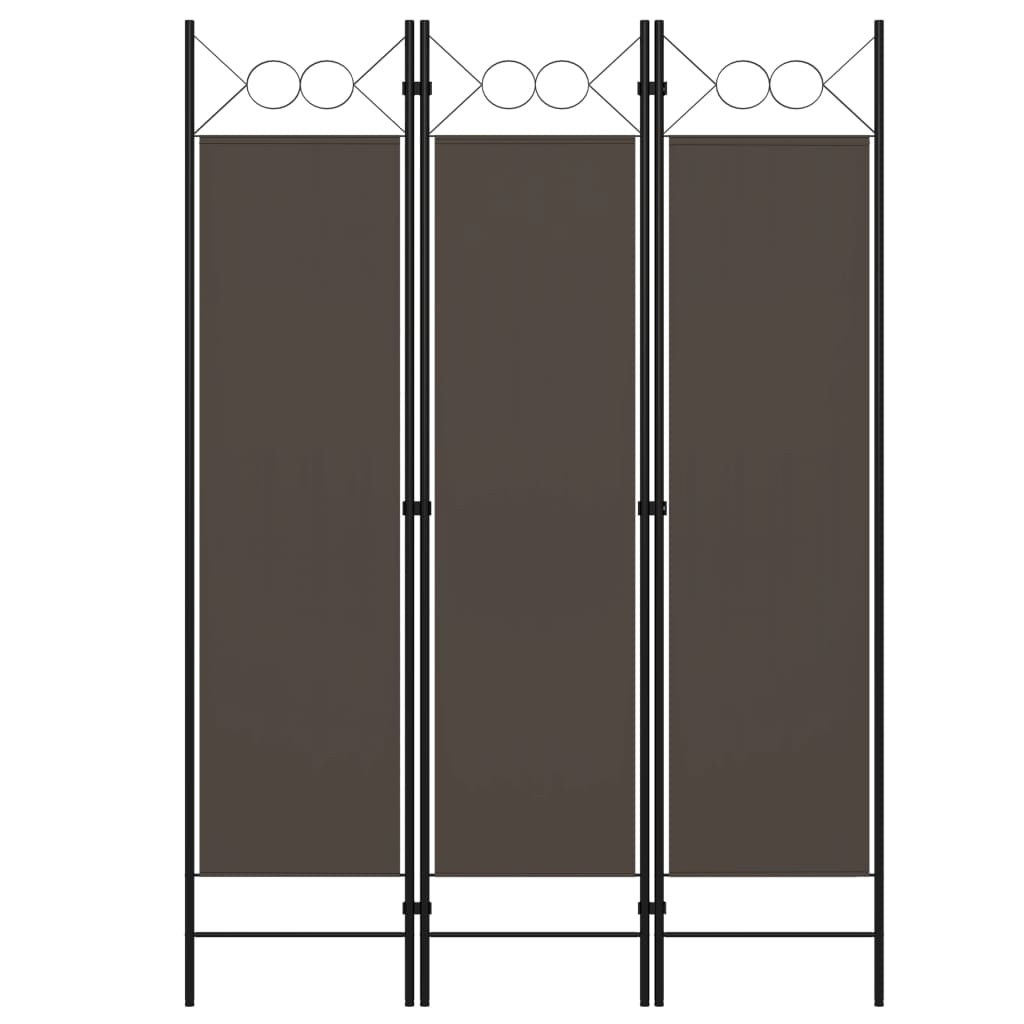 Paravento a 3 Pannelli Antracite 120x180 cm