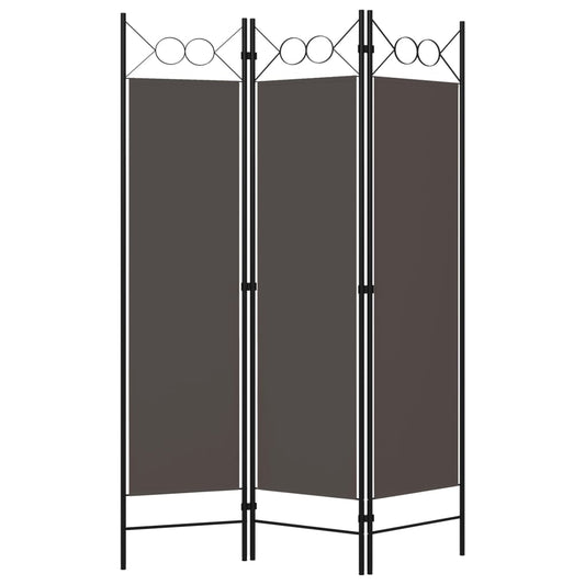 Paravento a 3 Pannelli Antracite 120x180 cm - homemem39