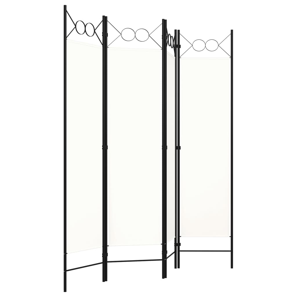 Paravento a 4 Pannelli Bianco 160x180 cm - homemem39