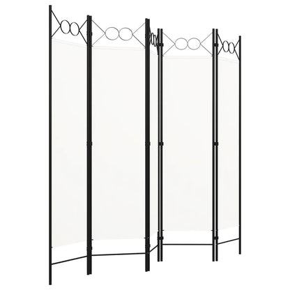 Paravento a 5 Pannelli Bianco 200x180 cm - homemem39