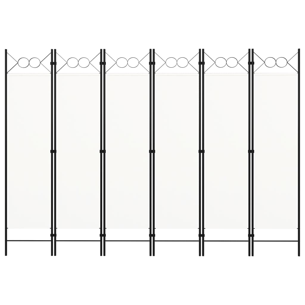 Paravento a 6 Pannelli Bianco 240x180 cm | homemem39