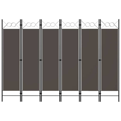Paravento a 6 Pannelli Antracite 240x180 cm