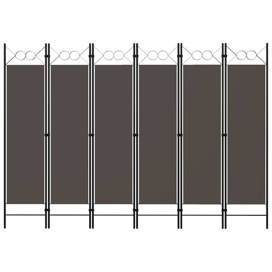 Paravento a 6 Pannelli Antracite 240x180 cm - homemem39