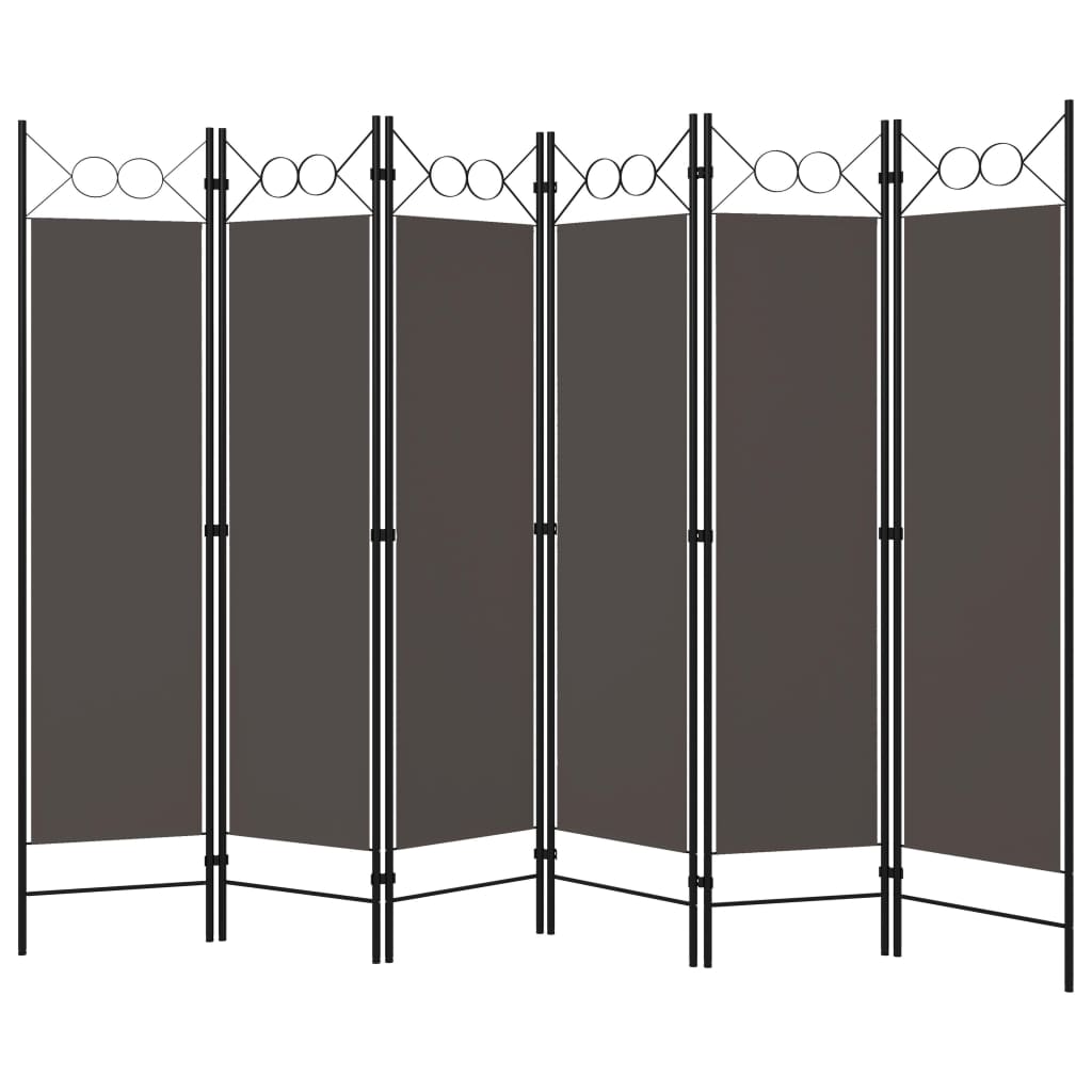 Paravento a 6 Pannelli Antracite 240x180 cm - homemem39