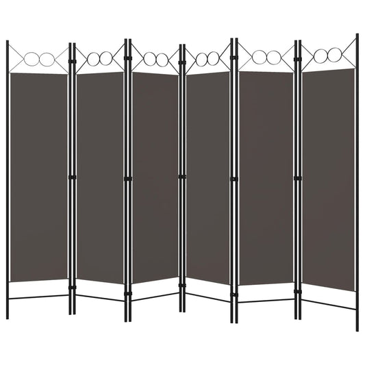 Paravento a 6 Pannelli Antracite 240x180 cm - homemem39
