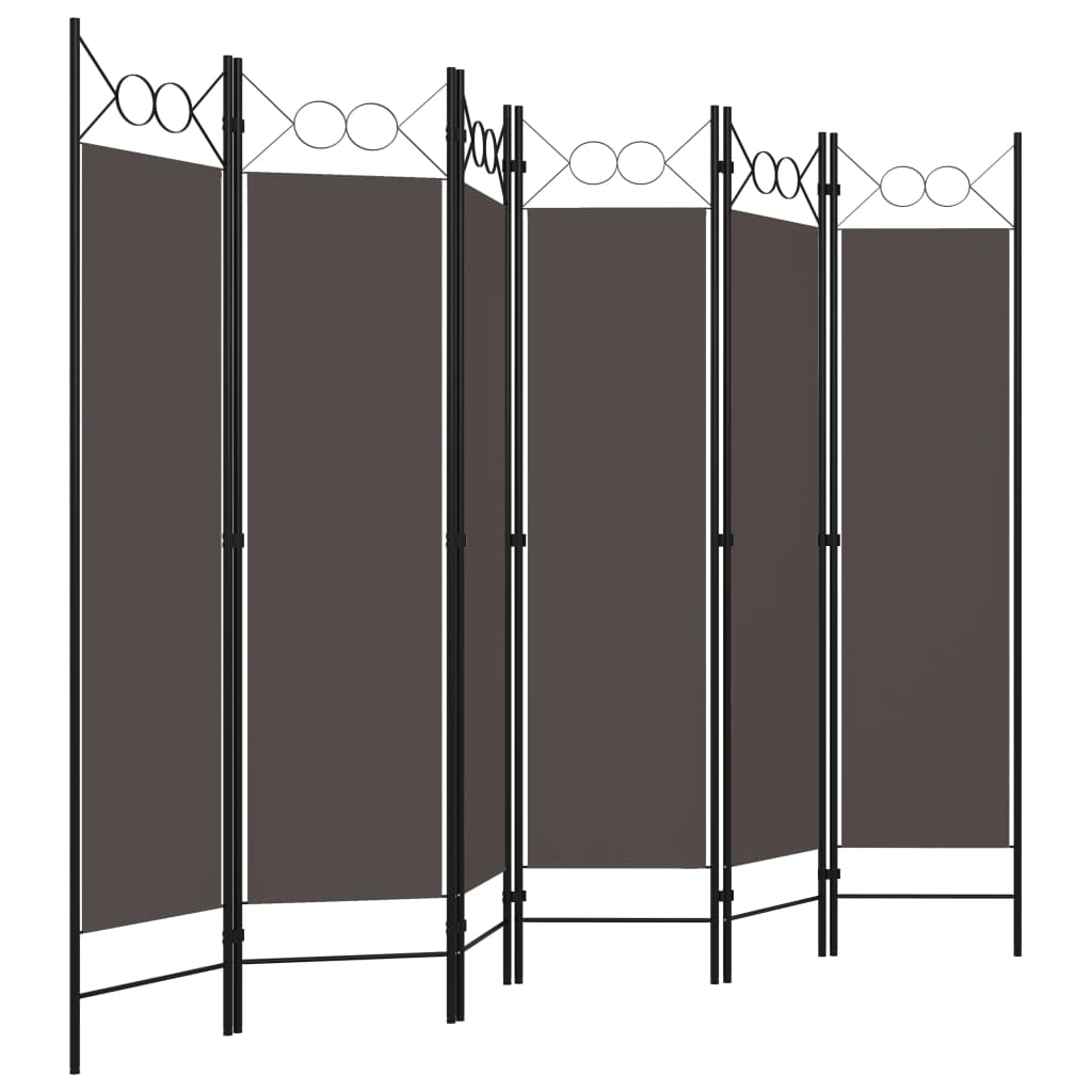 Paravento a 6 Pannelli Antracite 240x180 cm - homemem39