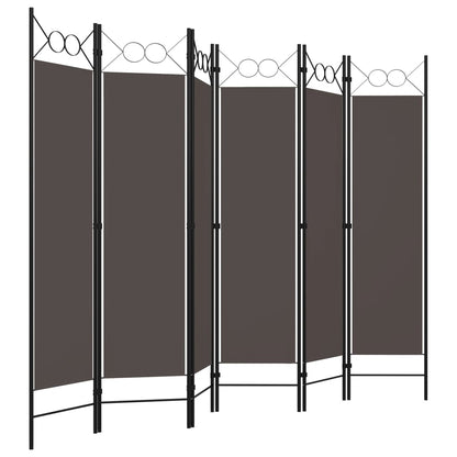 Paravento a 6 Pannelli Antracite 240x180 cm - homemem39