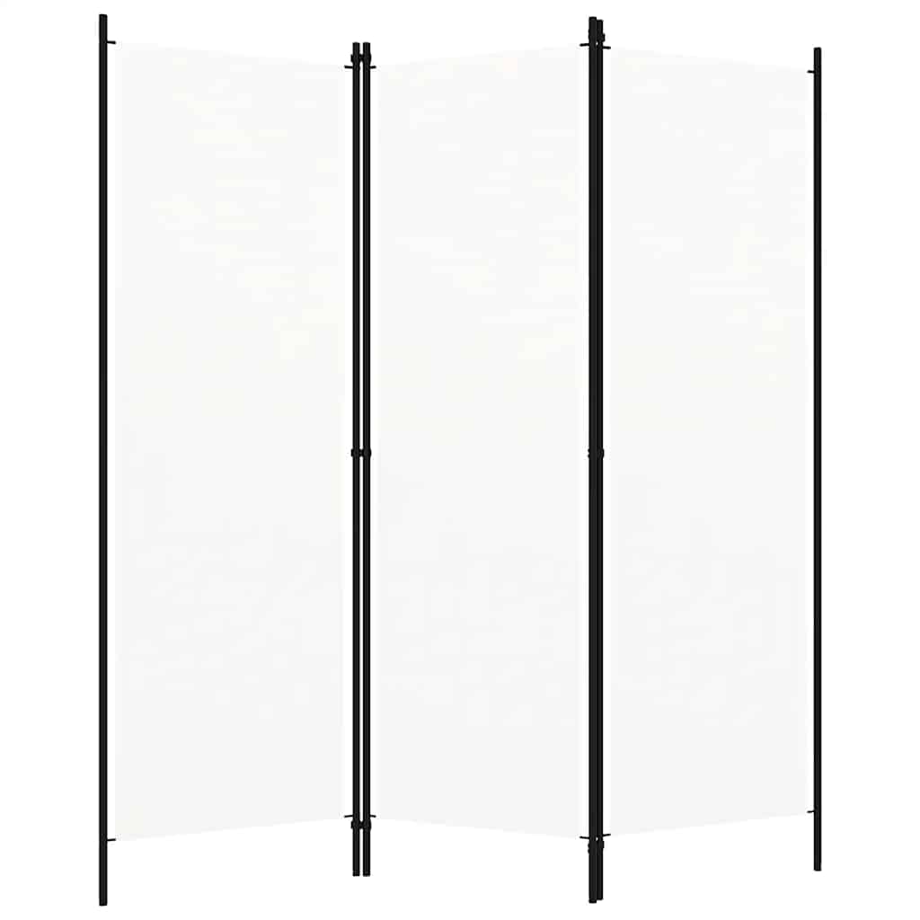 Paravento a 3 Pannelli Bianco 150x180 cm