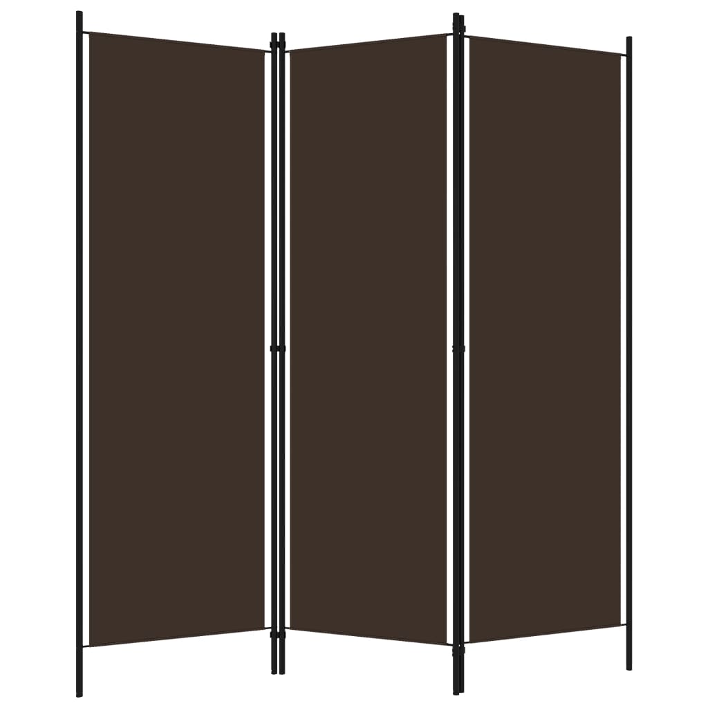 Paravento 3 Pannelli Marrone 150x180 cm | homemem39