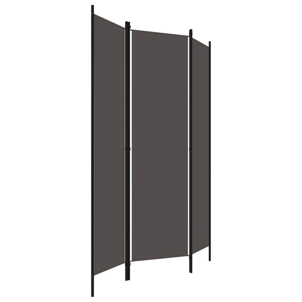 Paravento a 3 Pannelli Antracite 150x180 cm | homemem39