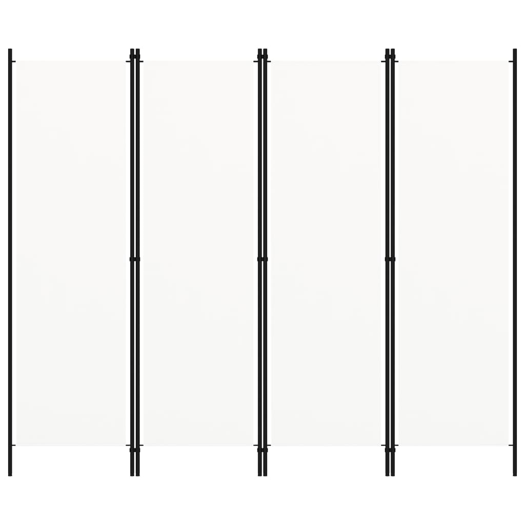 Paravento a 5 Pannelli Bianco 200x180 cm
