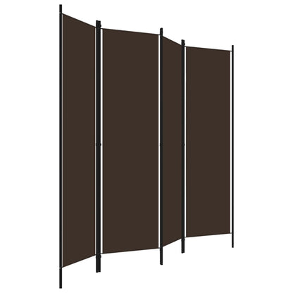 Paravento a 4 Pannelli Marrone 200x180 cm - homemem39