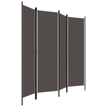 Paravento a 4 Pannelli Antracite 200x180 cm - homemem39