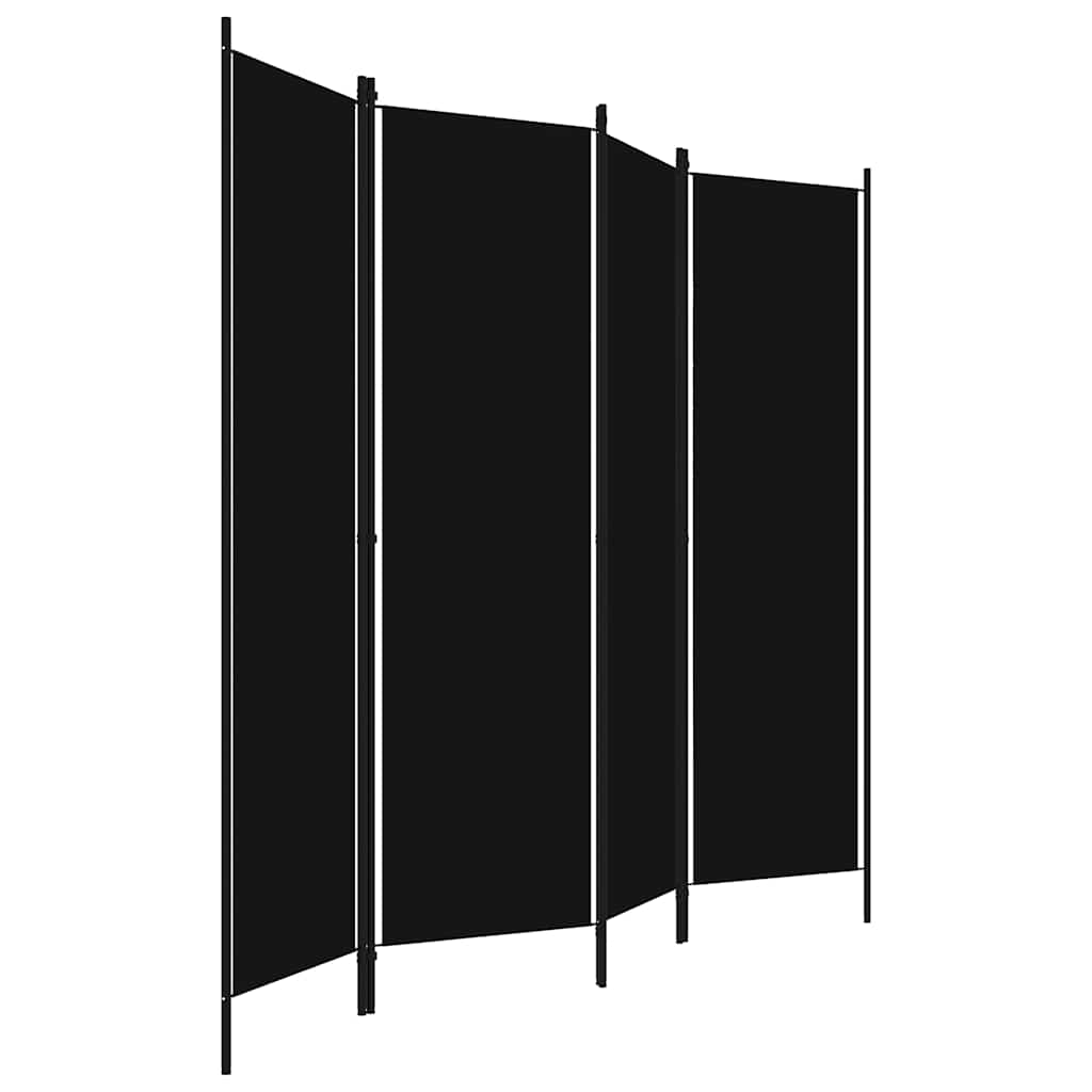 Paravento a 4 Pannelli Nero 200x180 cm | homemem39