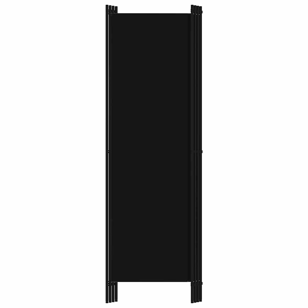 Paravento a 4 Pannelli Nero 200x180 cm