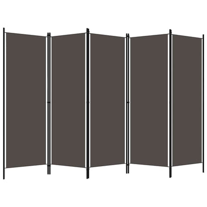 Paravento a 5 Pannelli Antracite 250x180 cm | homemem39
