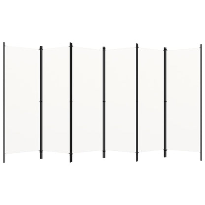 Paravento a 6 Pannelli Bianco 300x180 cm