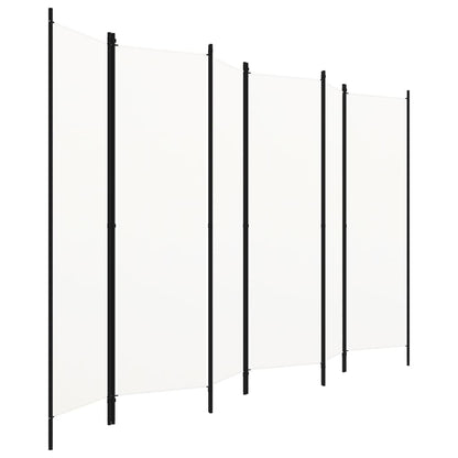 Paravento a 6 Pannelli Bianco 300x180 cm