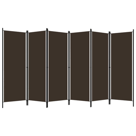 Paravento a 6 Pannelli Marrone 300x180 cm - homemem39