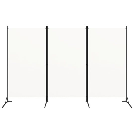 Divisorio a 3 Pannelli Bianco 260x180 cm in Tessuto - homemem39