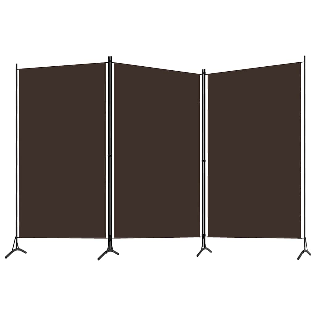 Paravento a 3 Pannelli Marrone 260x180 cm | homemem39