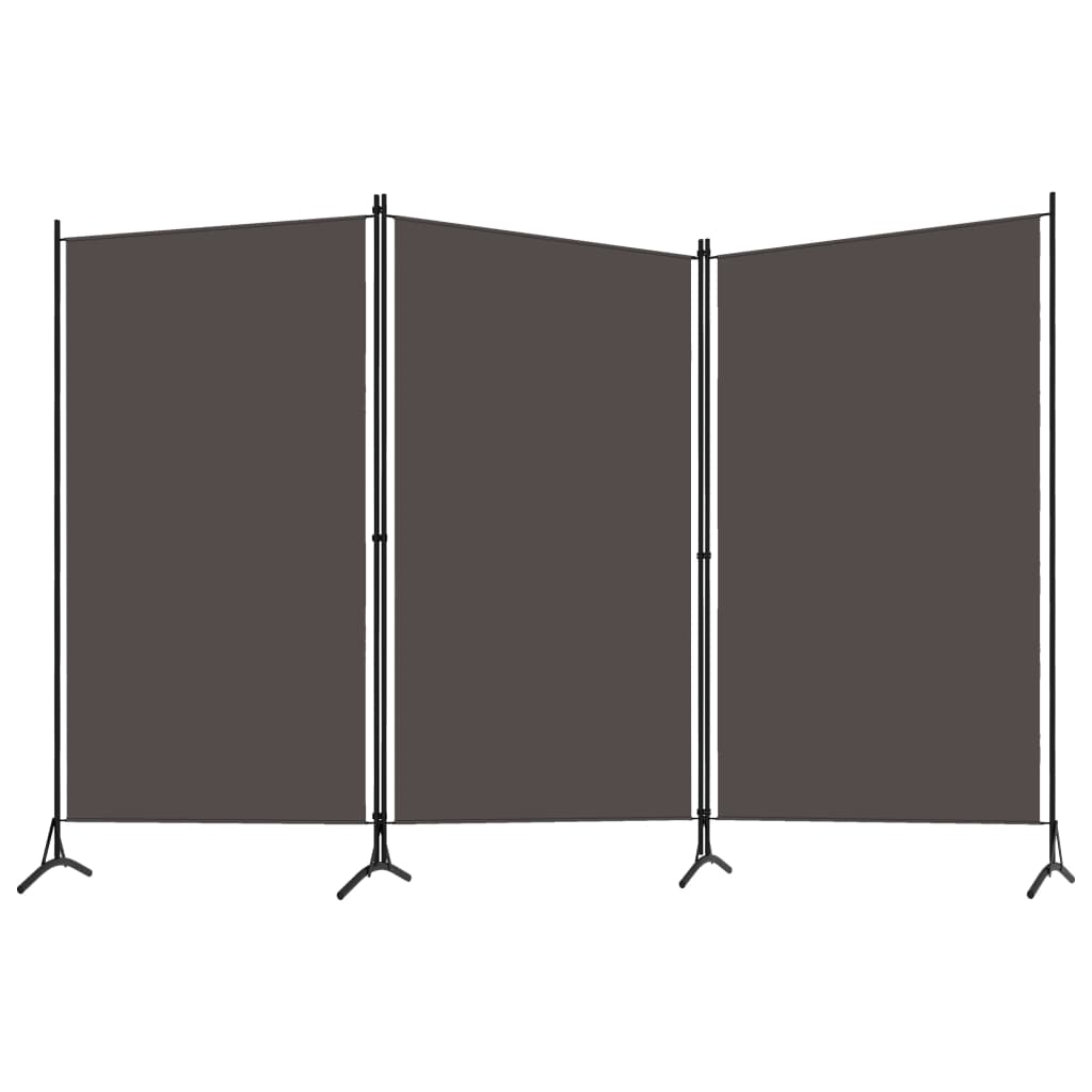 Paravento a 3 Pannelli Antracite 260x180 cm - homemem39