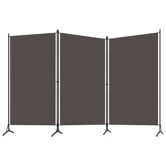 Paravento a 3 Pannelli Antracite 260x180 cm - homemem39