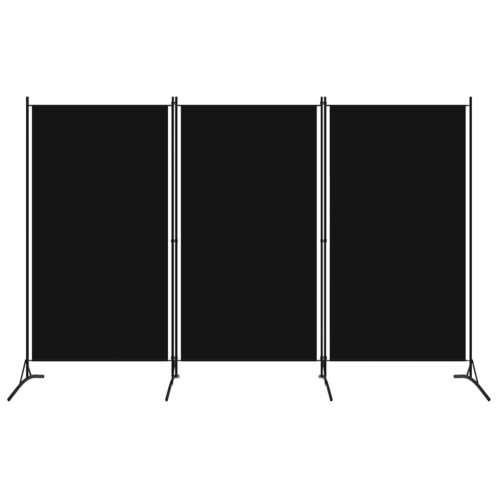 Paravento a 3 Pannelli Nero 260x180 cm | homemem39