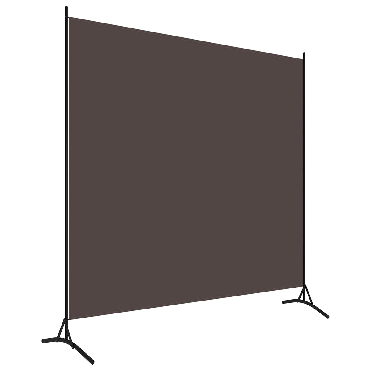 Paravento Marrone 175x180 cm in Tessuto