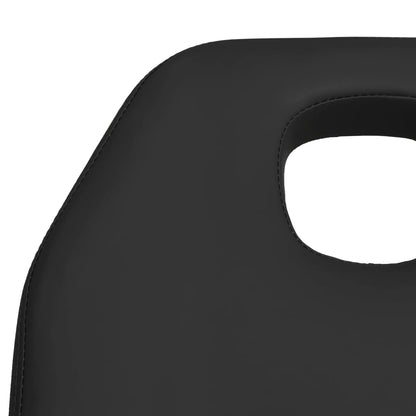 Lettino da Massaggio Nero 180x62x(86,5-118) cm | homemem39
