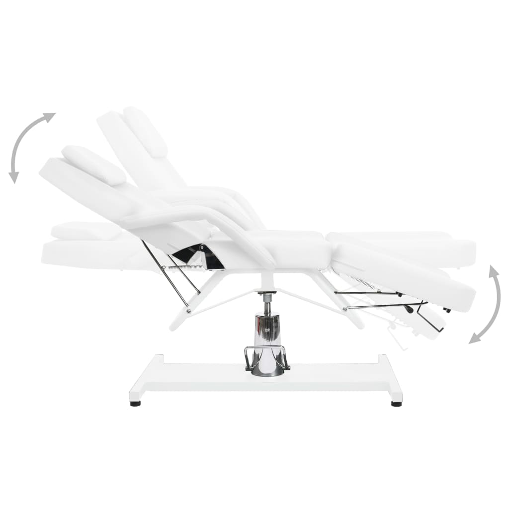 Lettino da Massaggio Bianco 180x62x(87-112) cm | homemem39