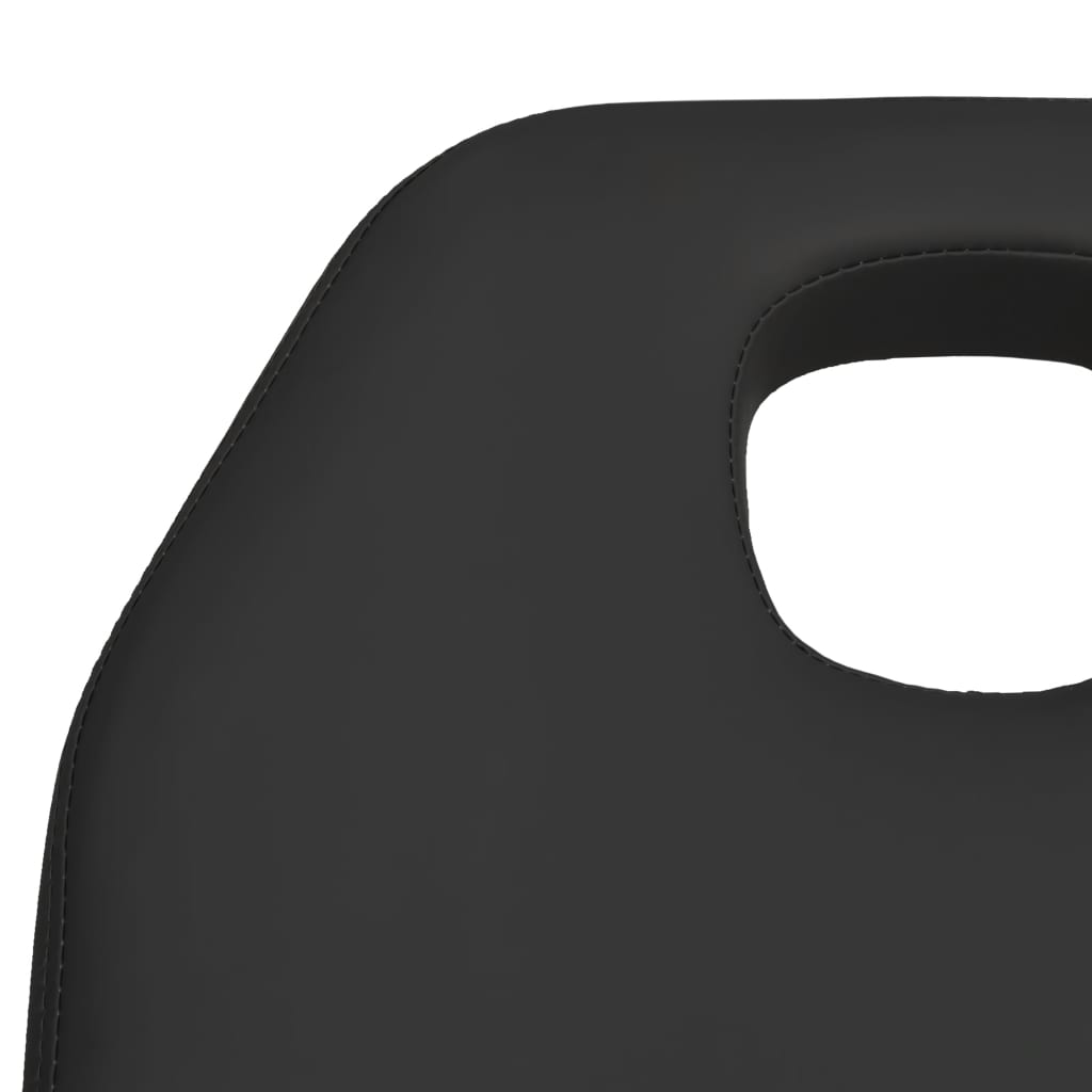 Lettino da Massaggio Nero 180x62x(87-112) cm | homemem39