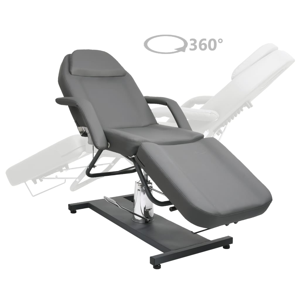 Lettino da Massaggio Grigio 180x62x(87-112) cm | homemem39