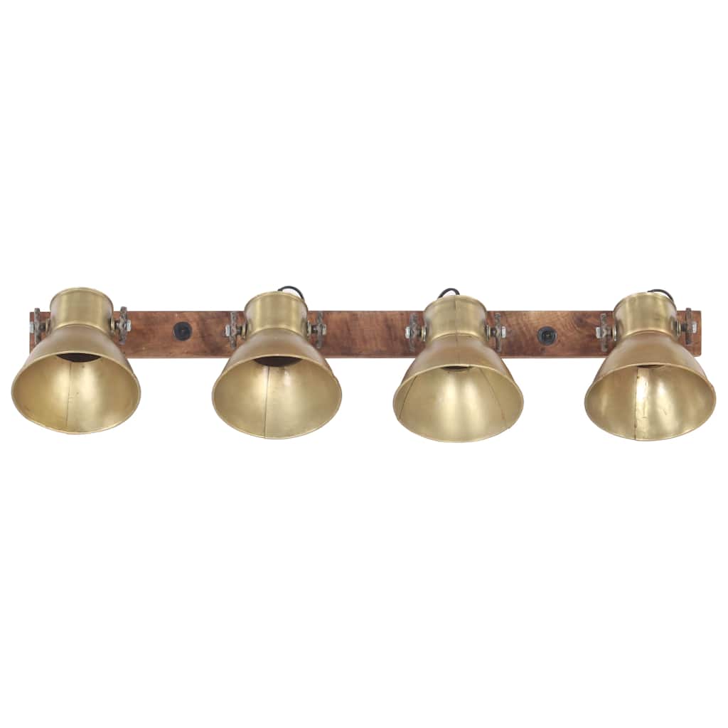 Lampada da Parete in Stile Industriale Ottone E27