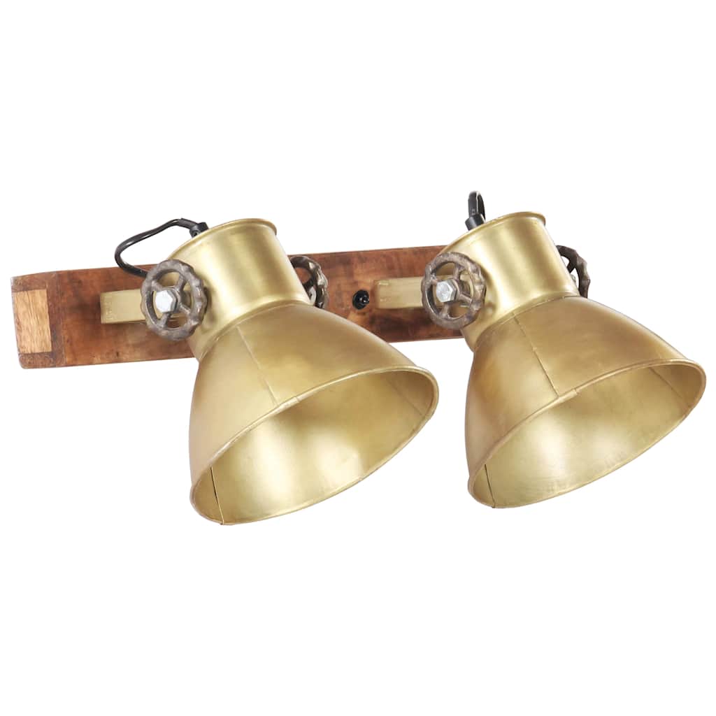 Lampada da Parete in Stile Industriale Ottone E27