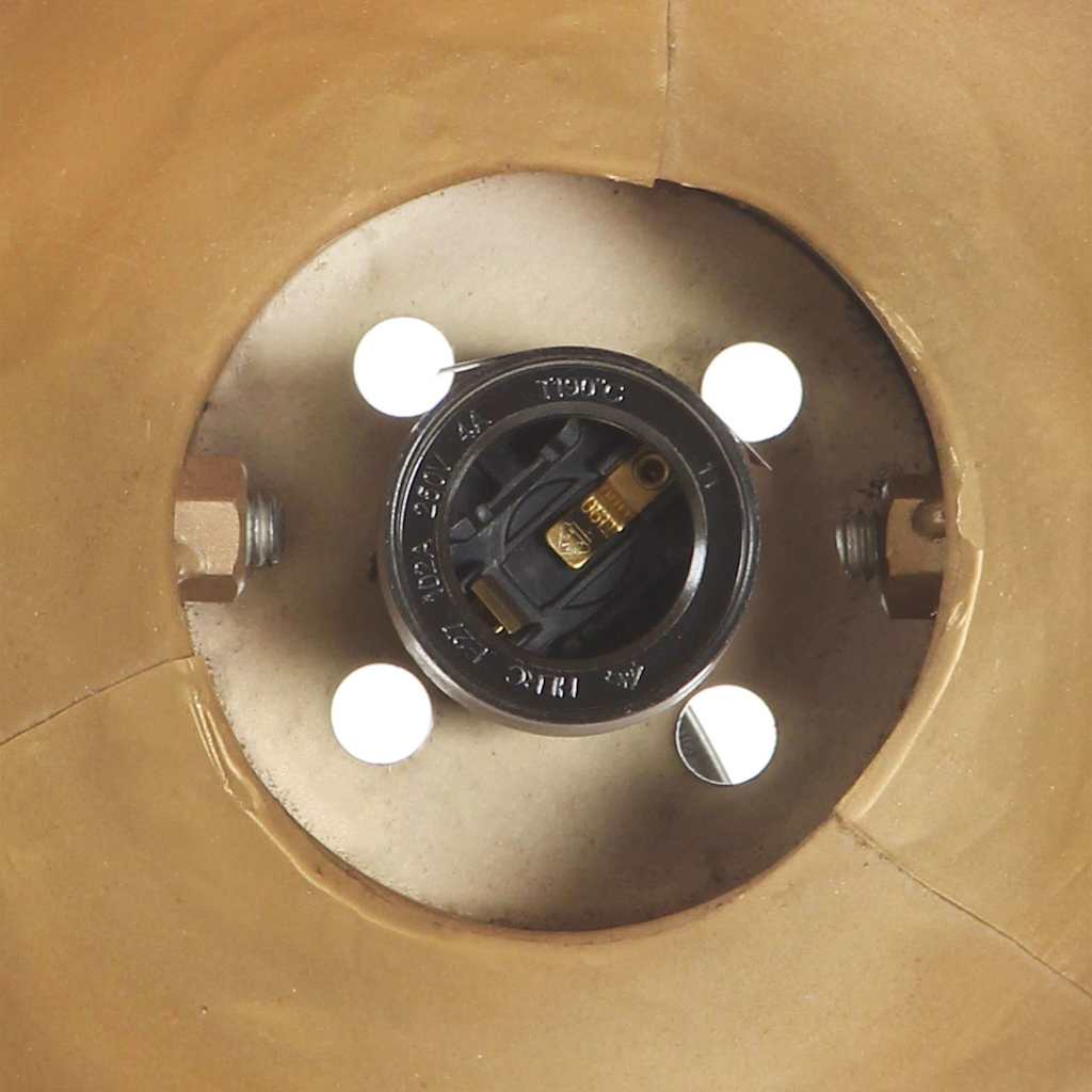 Lampada da Parete in Stile Industriale Ottone E27