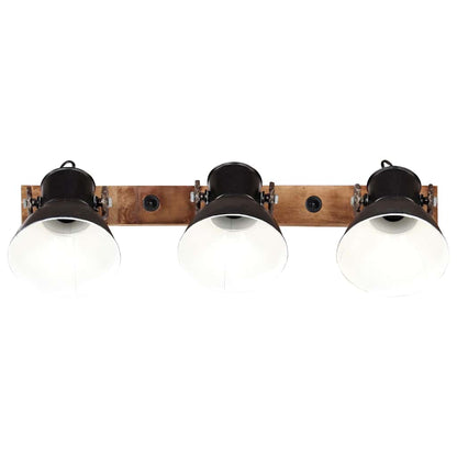 Lampada da Parete in Stile Industriale Nera E27