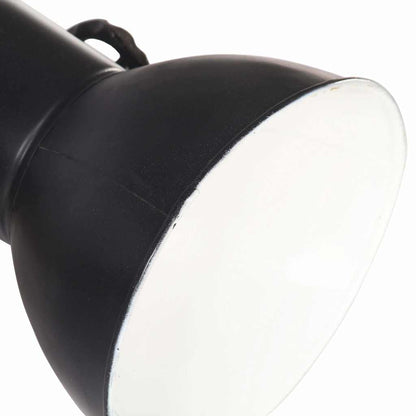 Lampada da Parete in Stile Industriale Nera E27