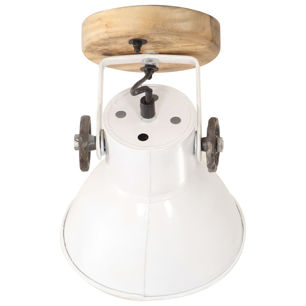 Lampade da Parete/Soffitto 2 pz Industriale Bianca 20x25 cm E27 | homemem39