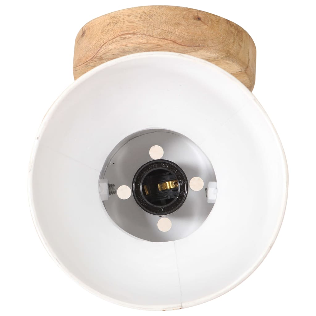 Lampade da Parete/Soffitto 2 pz Industriale Bianca 20x25 cm E27 | homemem39